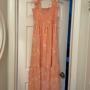 Floral Peach Woman’s Dress
